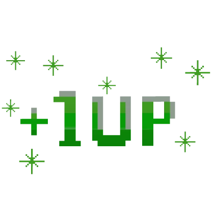 (⏰) 8-Bit Green Extra Life w/ Effects