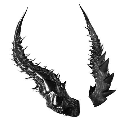 Malevolent Gunmetal Horns
