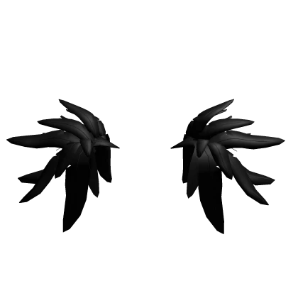 Abyssal Black Feathered Shoulders