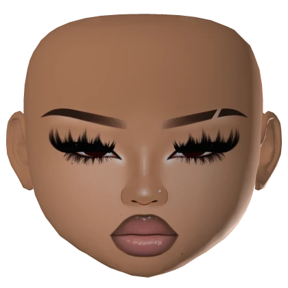 BADDIE LATINA GIRL MESH MAKEUP LASHES GLOSSY LIPS