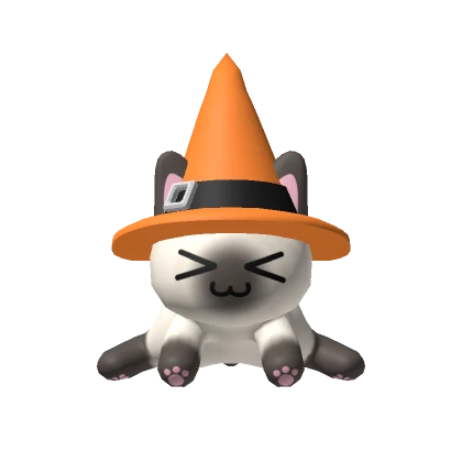 🍀Cute Halloween Siamese Cat Hat (Orange)