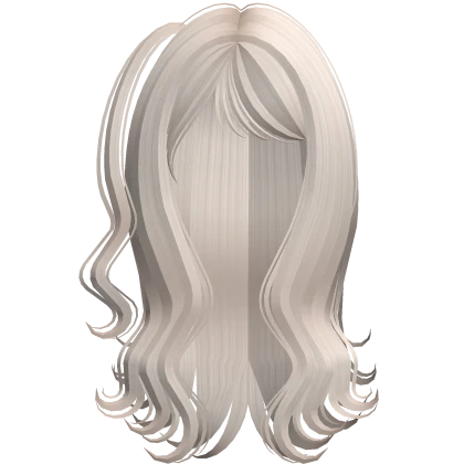 long wavy side pigtails nerd emo haircut white