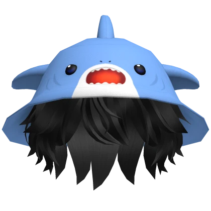 Shark Hat Messy Hair 🦈