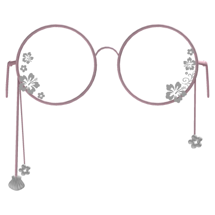 Summer Hibiscus Glasses (Low) Pink