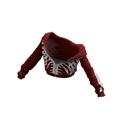 Skelly Off-Shoulder Jacket Red