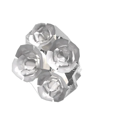 Holdable White Rose Flower Bouquet 