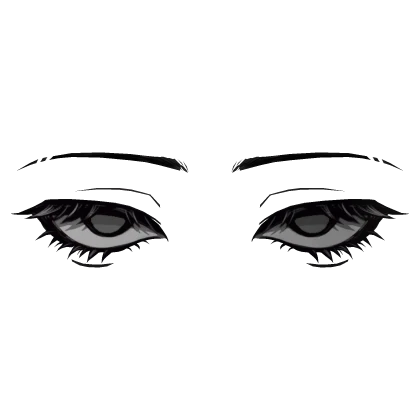 3D Anime Eyes (Grey)