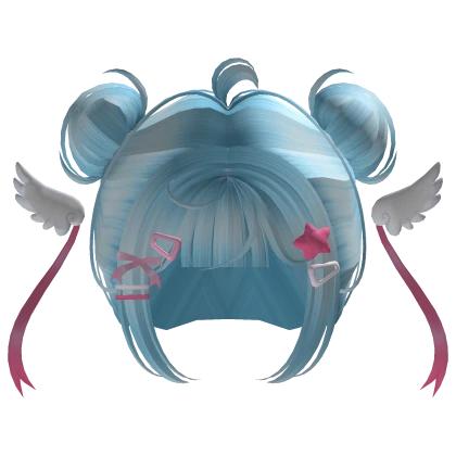 ♡ Cute magical sailor cyan cupid space buns