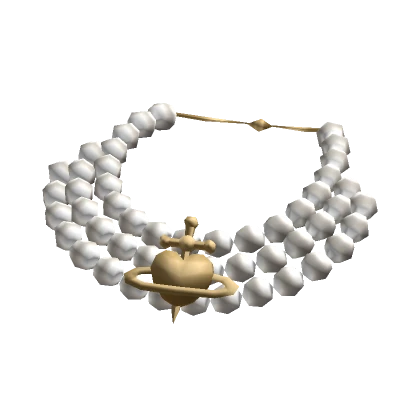 Heartache Pearl Choker Gold