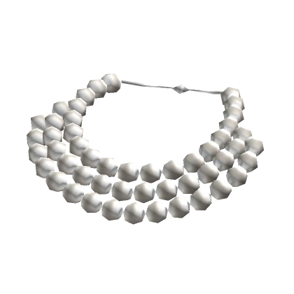 White Triple Pearl Choker