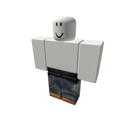 money pocket thrifted jeans