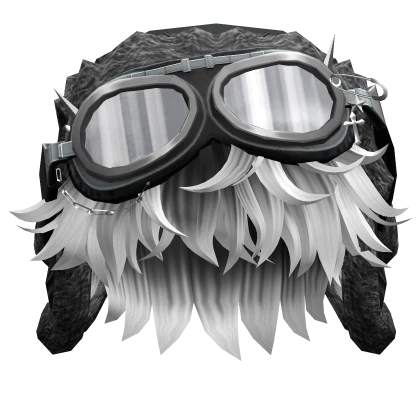 Black&White Cool Boy Hair w/ Y2K Goggles Ushanka