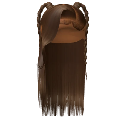 ⚜️• Side Part W/ Braids (Brown)