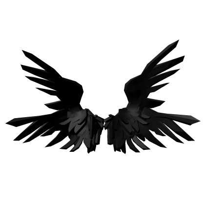 Angel's head wings (black)