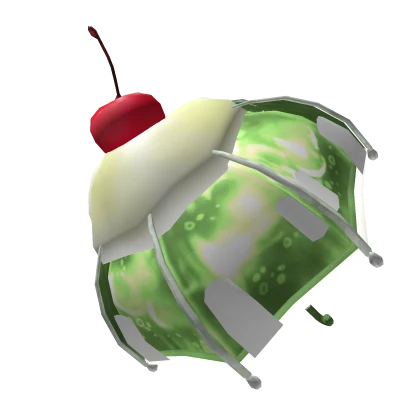 Whimsy Cute Green Cherry Melon Soda Umbrella