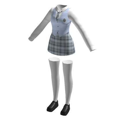 🍀School Uniform Outfit (Sky Blue)