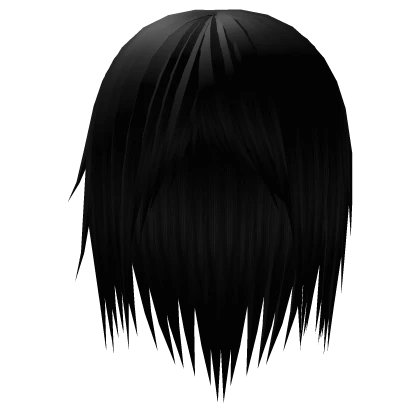 Black Long Punk Vkei Hair