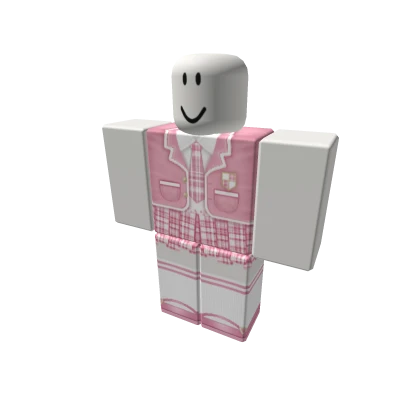 🌸 Pastel Pink School Anime Girl uniform