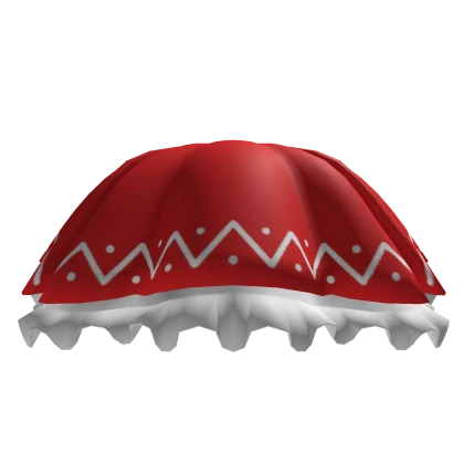 Red White Ruffle Shrine Maiden Skirt