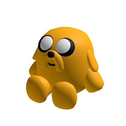 Yellow Cartoon Dog Plushie Holdable