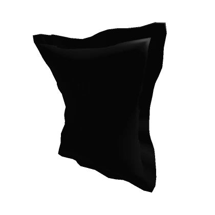 Black Huggable Ruffle Pillow