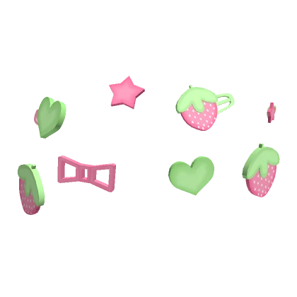 Strawberry Decora Clips