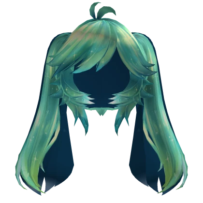 Glorpi Gnarpy Alien Miku green blue anime pigtails