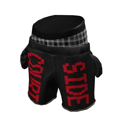 courtside - brand shorts [black]