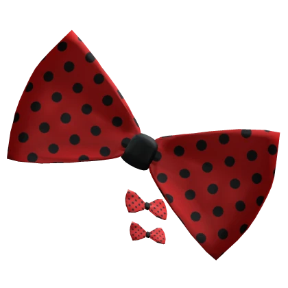 𖹭 cute ladybug twee harajuku big polka dot bow