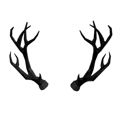 Black Sparkle Time Antlers