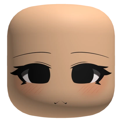 Cute Face With Black Eyes - Light