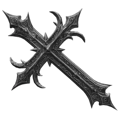 Silver Gothic Emo Cross