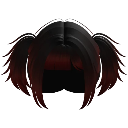 Gothic Halloween Y2K Pigtails w/ Cursed Bangs