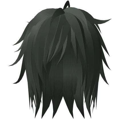 dark green emo scene spiky vkei punk hair 