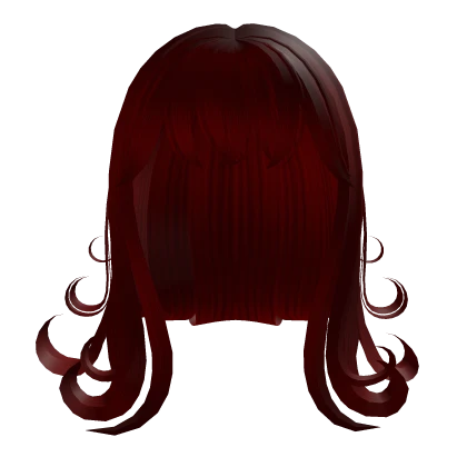 ❤️ Short Swirly Curly Vamp Hair (Red)