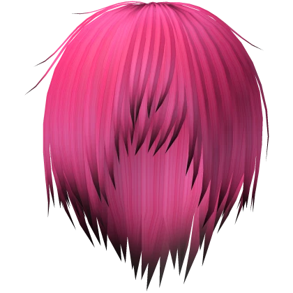 Hot Pink Scene spiky teased messy emo vkei hair
