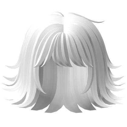 Short Layered Anime Bob in White