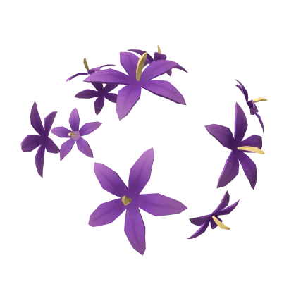 Purple Nightshade Flowers in Hair