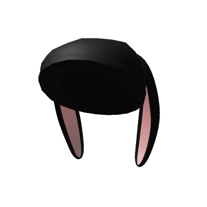 Pastel Goth Pink Bunny Beanie