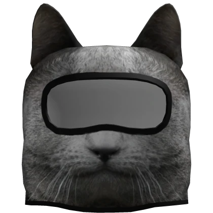 Grey cat ski mask
