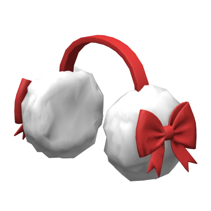 Christmas Bow Earmuffs