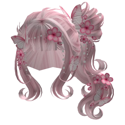 Pink Sakura Petal Hair