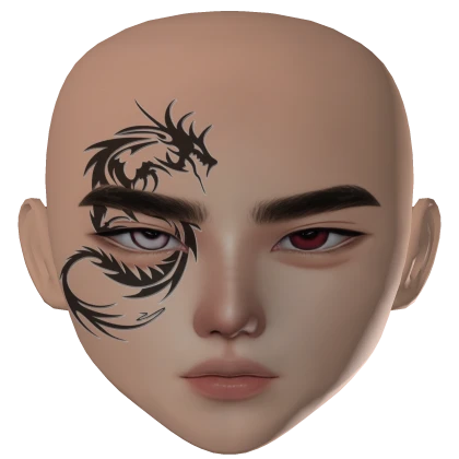 RED ZESLIN MALE GUY BOY FACE MAKEUP KOREAN ANIME