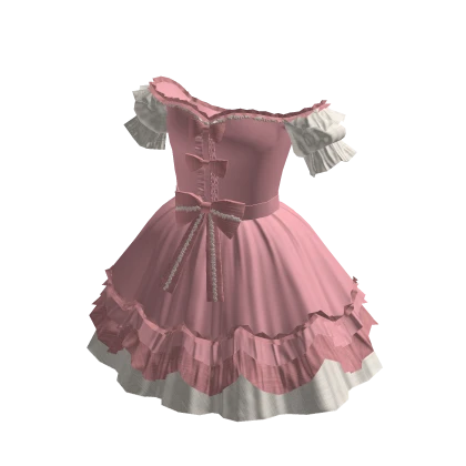 ♾️ Pink victorian doll dress