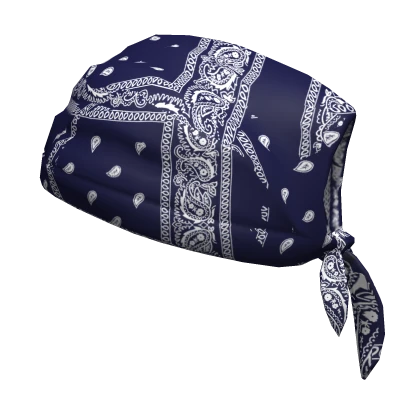 Blue Tied Bandana