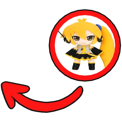 akita neru plushie red pointing meme circle