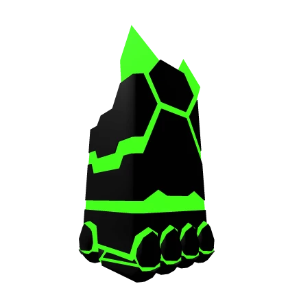 black/green gauntlet (R6) (L)