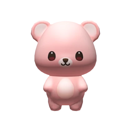 Pink Bear Cub Pet (Cute & Chibi)