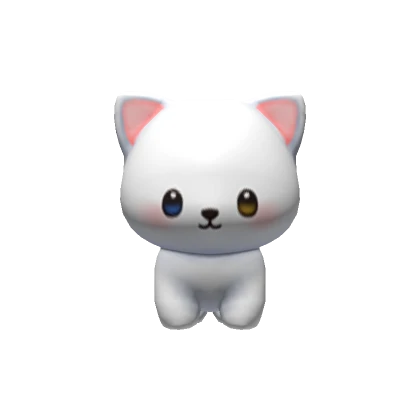 White Cat Pet (Cute & Chibi)