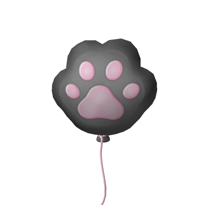 Kitty Paw Balloon - black